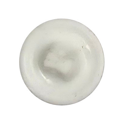 White Glass Button, Multicolor Floral Wreath, Sew-On - 18mm/28L - 1 Gross