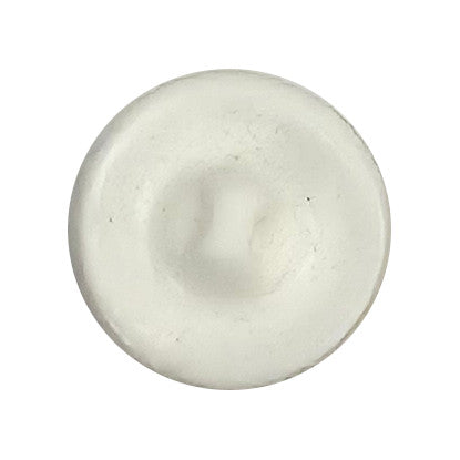 White Glass Button, Gold Spiral with Red and Blue Dots, Sew-On - 18mm/28L - 1 Gross