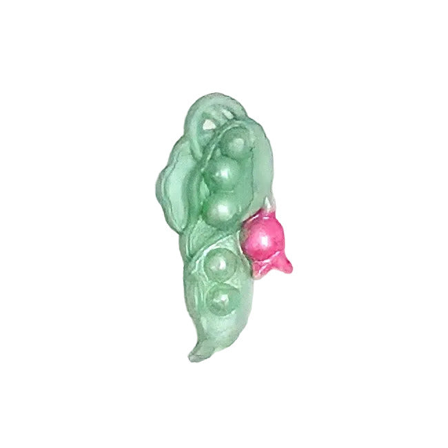 Peas in Pod Plastic Flat Back - Hand-Painted - 11x24mm - 1 Gross