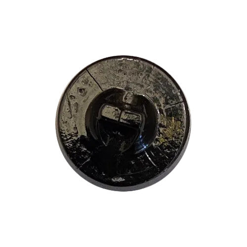 back of black self-shank button