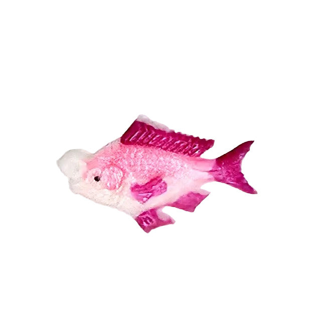 Deep-Bodied Fish Plastic Flat Back – Hand-Painted, Red – 15×26mm – 1 Gross