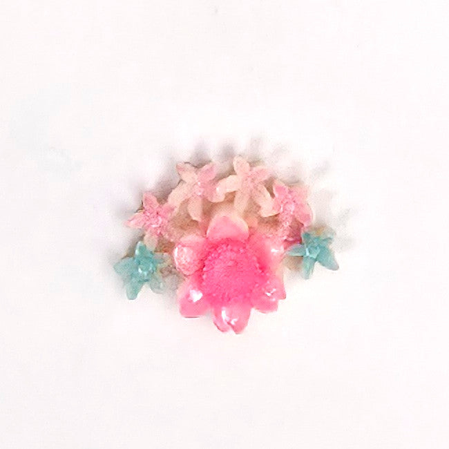 Bouquet Acetate Flat Back – Hand-Painted – 16×22mm – 1 Gross