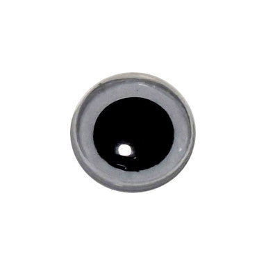 One 12mm googly eye with a flat black pupil, made in Japan.