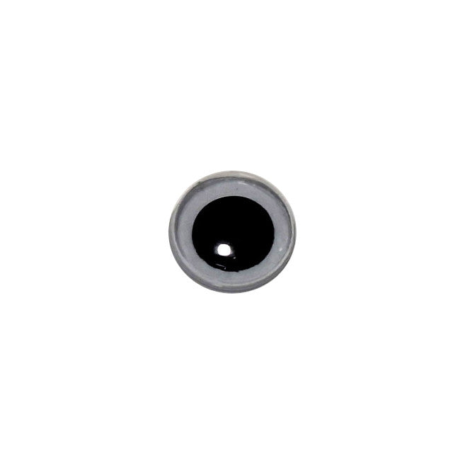 One 7mm googly eye with a flat black pupil, made in Japan.