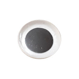 One 15mm googly eye with a flat black pupil, made in Korea.