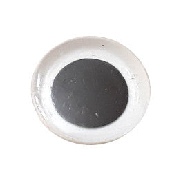 One 18mm googly eye with a flat black pupil, made in Korea.