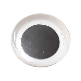 One 20mm googly eye with a flat black pupil, made in Korea.