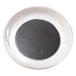 One 25mm googly eye with a flat black pupil, made in Korea.