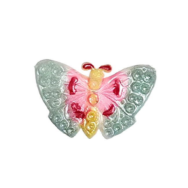 Butterfly Plastic Flat Back - Hand-Painted - 17x27mm - 1 Gross