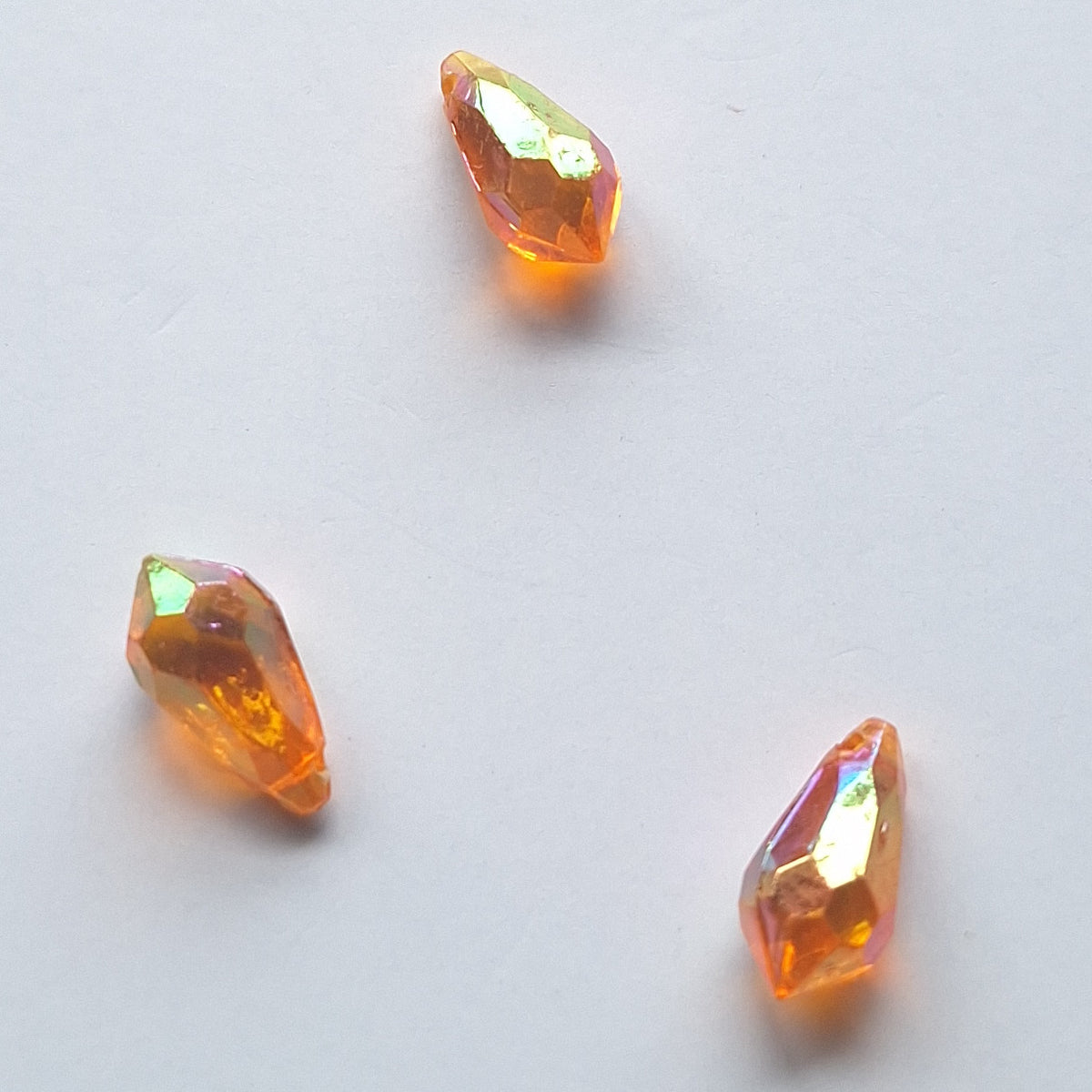 AB Plastic Drop – Faceted, Sew-On – 6.5x13mm – 1000 Pieces – 21 Colors