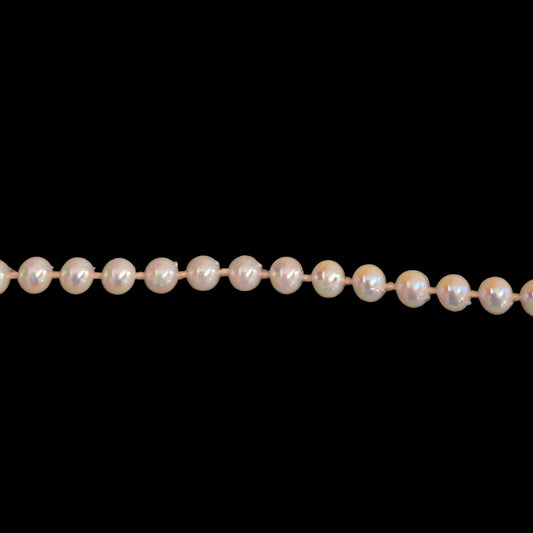 4mm AB plastic pearl trim on spool, Hong Kong vintage