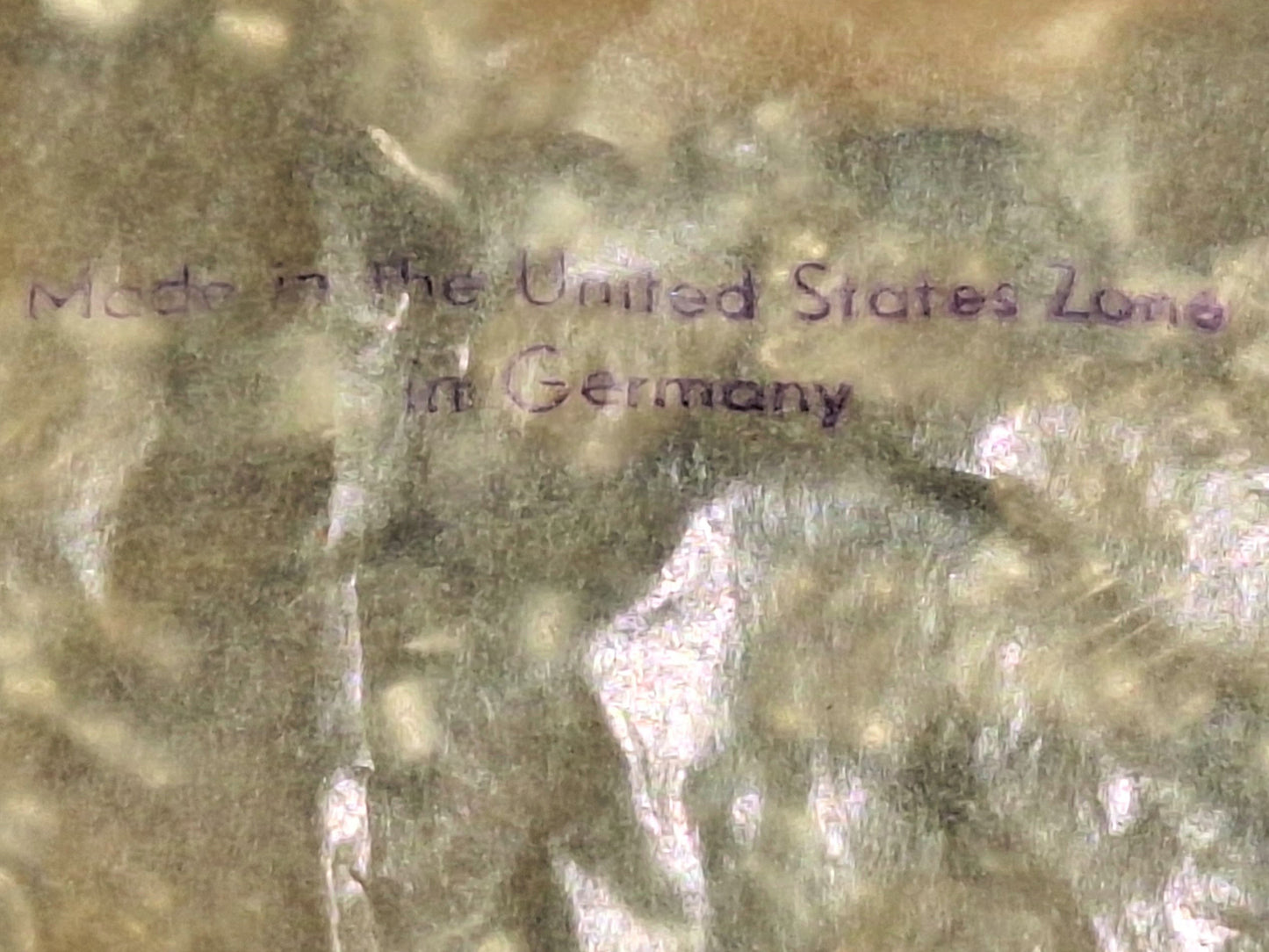 Mirrored Glass Button, Rectangular Ribbed – 8×10mm – 1 Gross