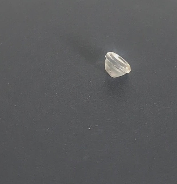 Mirrored glass button with smooth concave center and faceted rim, 10mm, , shown in video with light movement to display the mirrored finish and back.