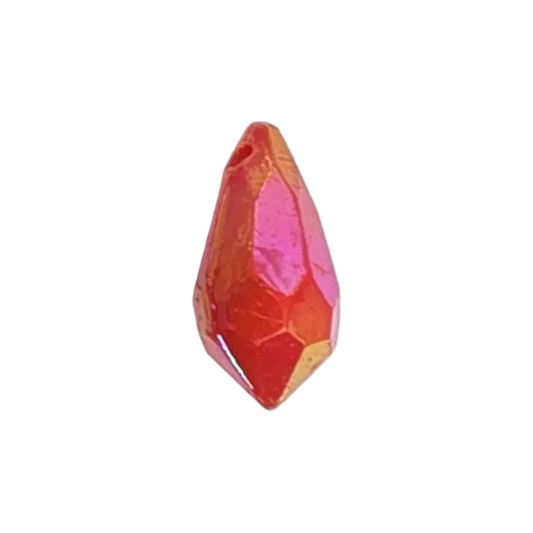 Red AB Plastic Drop – Faceted, Sew-On – 6.5x13mm – 1000 Pieces