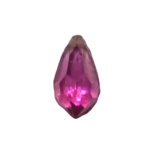 AB faceted plastic drop in Violet, translucent, sew-on, 6.5x13mm.